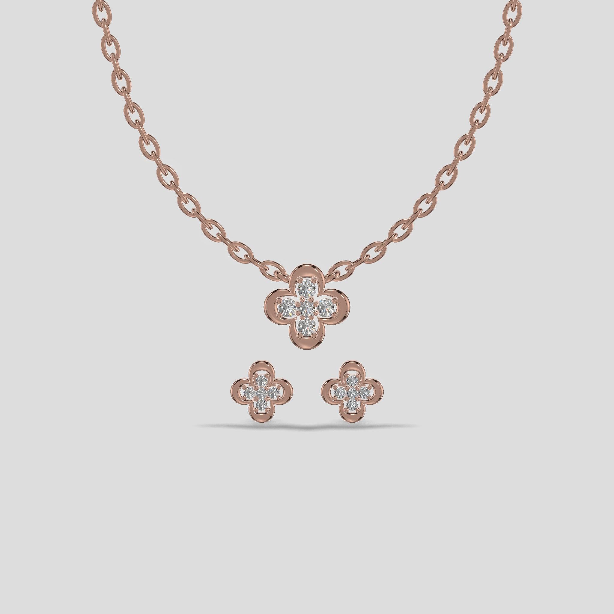 Blossom Radiance Chain Set Gold