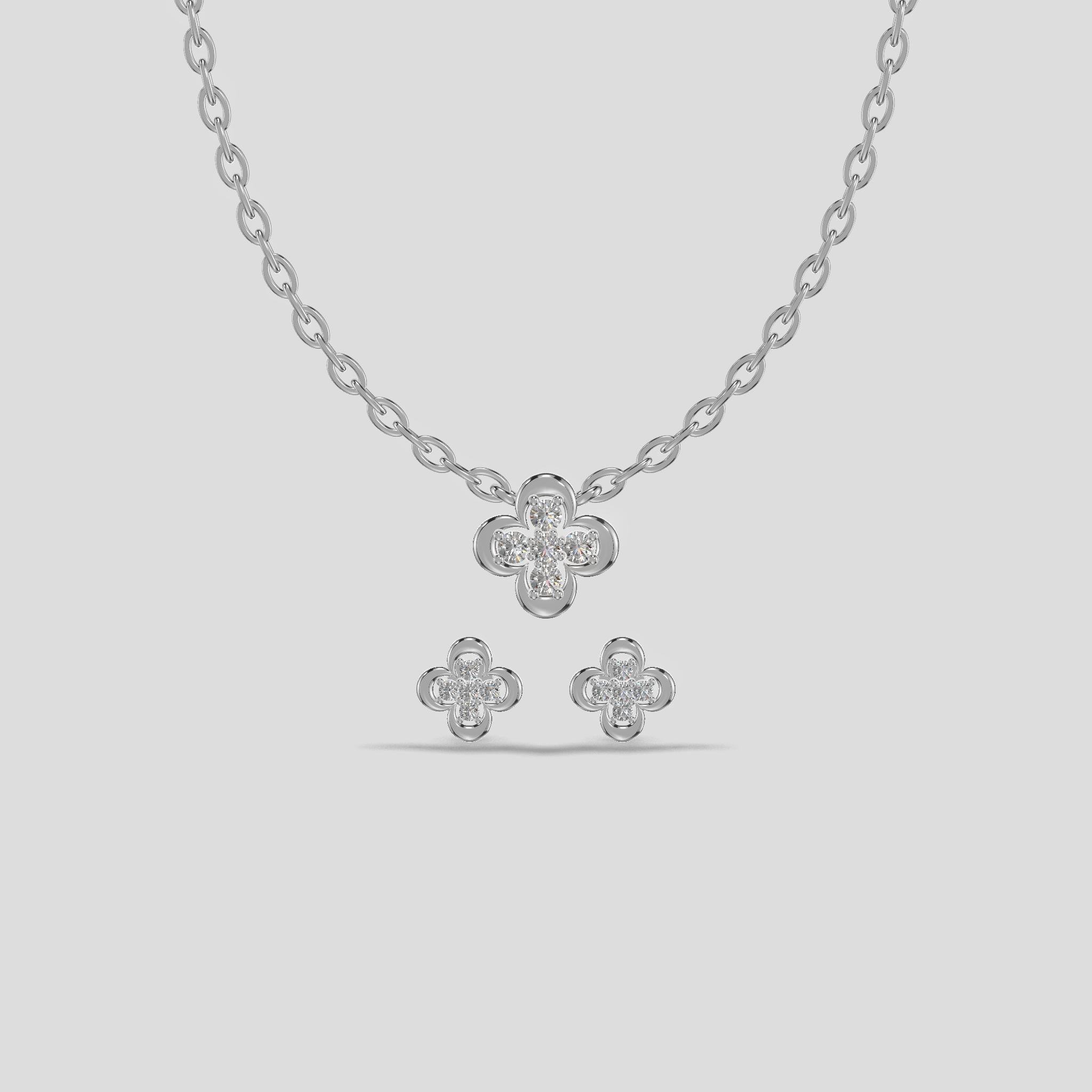 Blossom Radiance Chain Set Platinum