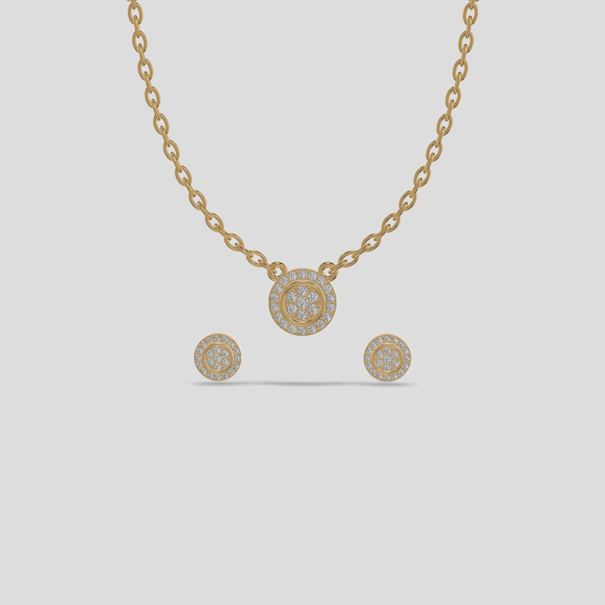 Elysian Harmony Trifecta Necklace Gold