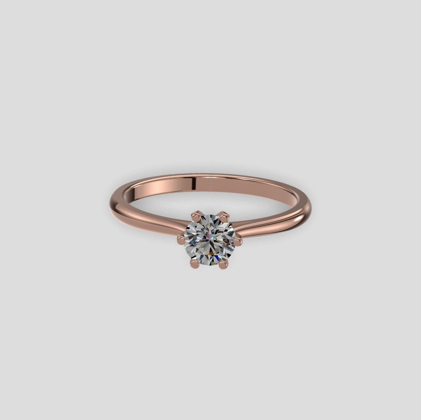 Classic Solitaire Ring Gold