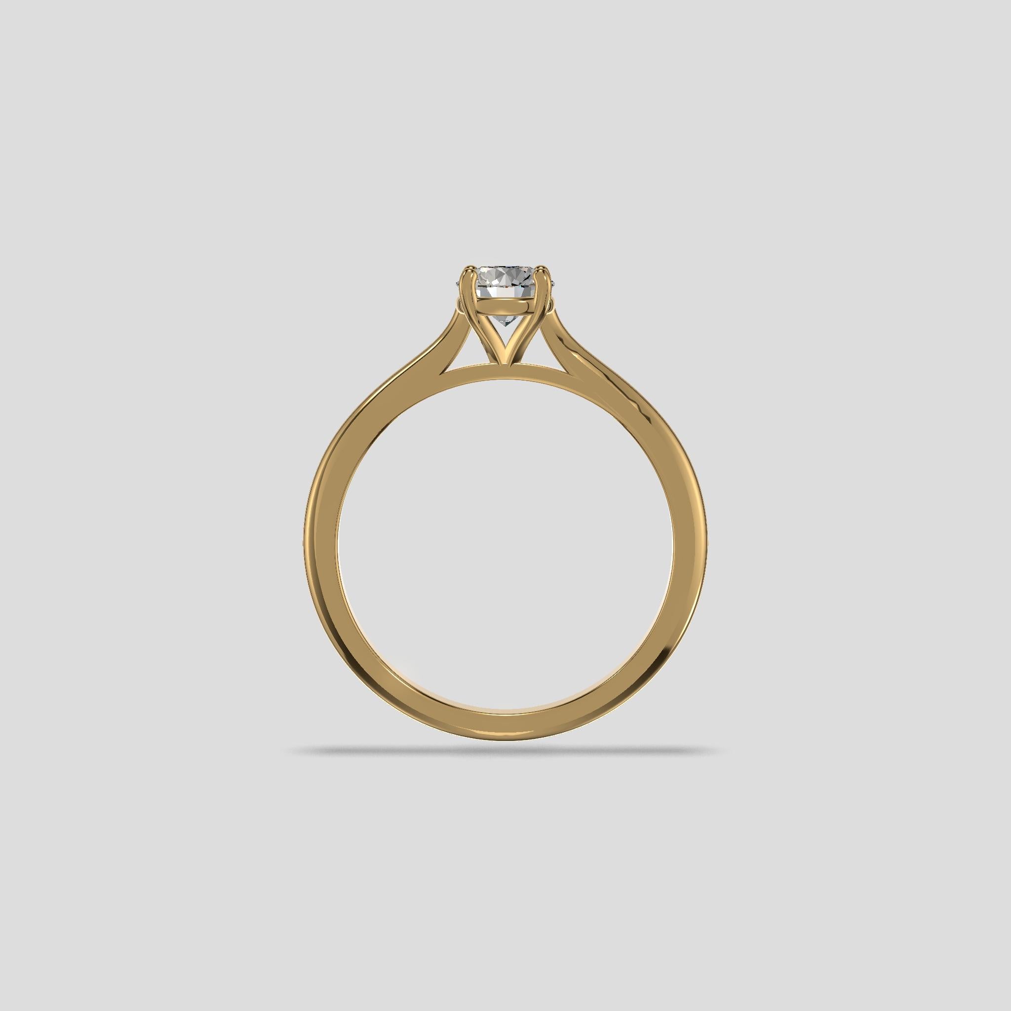 Aurora Classic Solitaire Ring