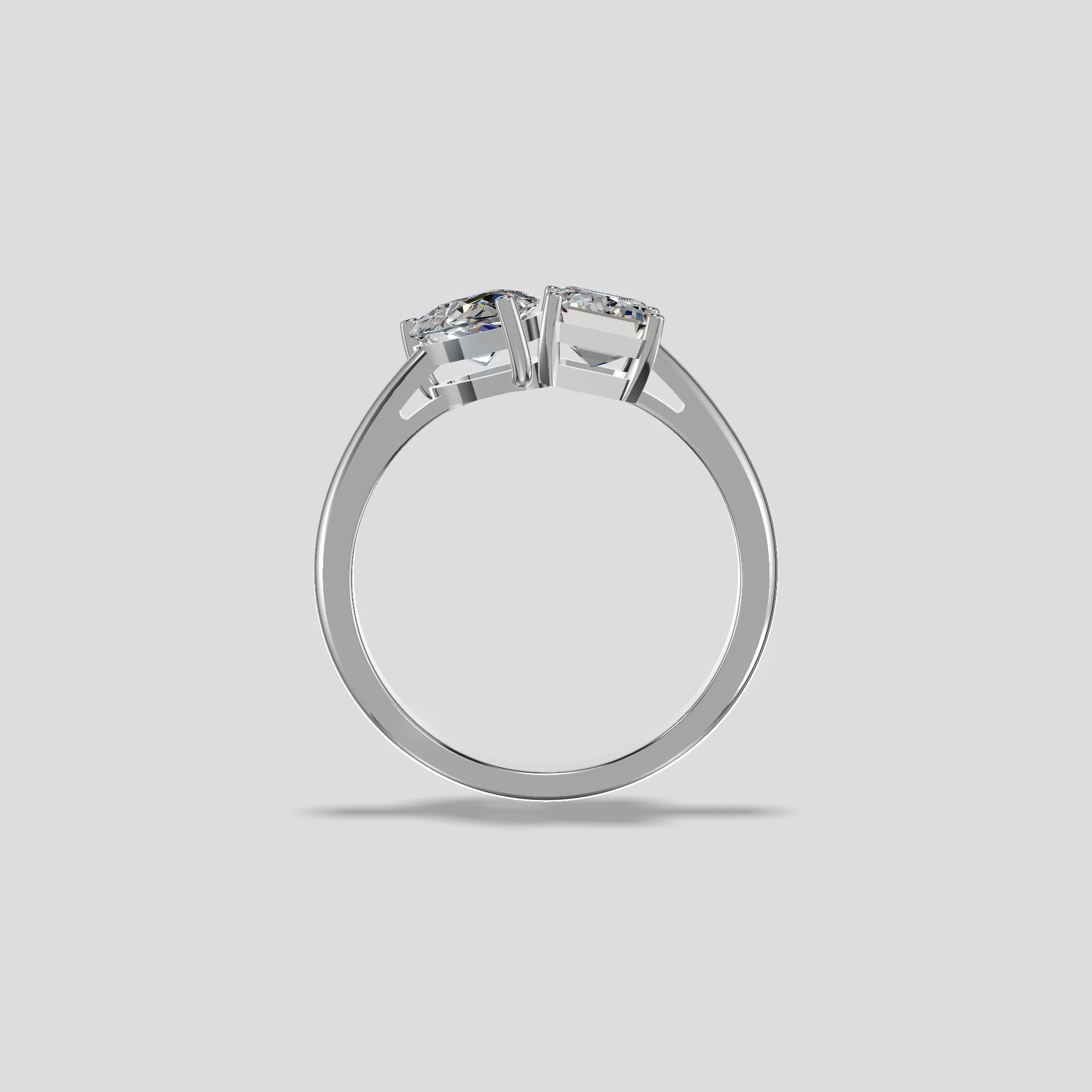 Eternal Bond Two-Stone Ring Platinum