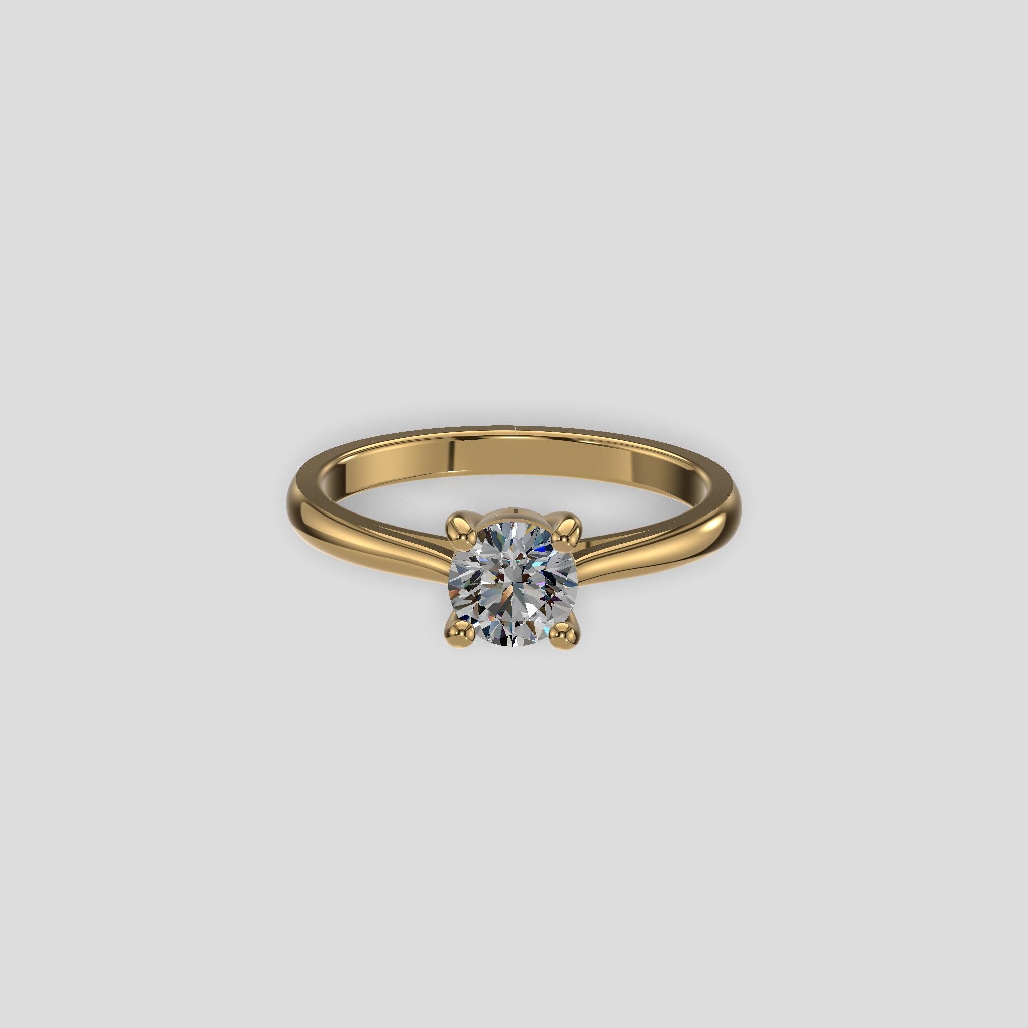 Aurora Classic Solitaire Ring