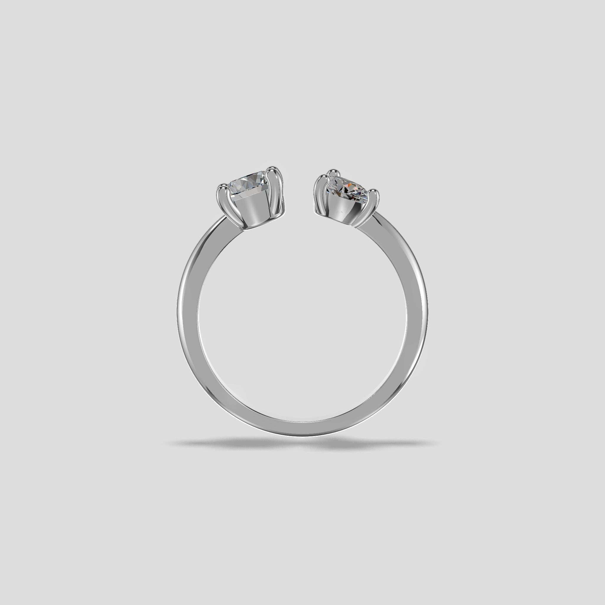 Duet Harmony Diamond Ring
