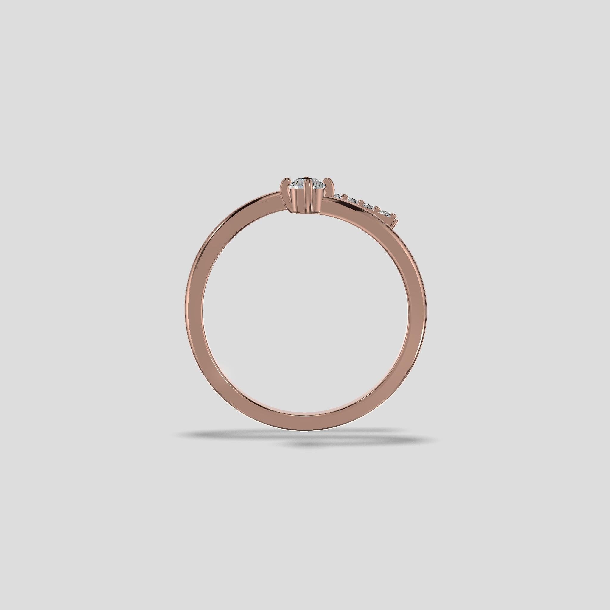 Celestia Spiral Diamond Ring