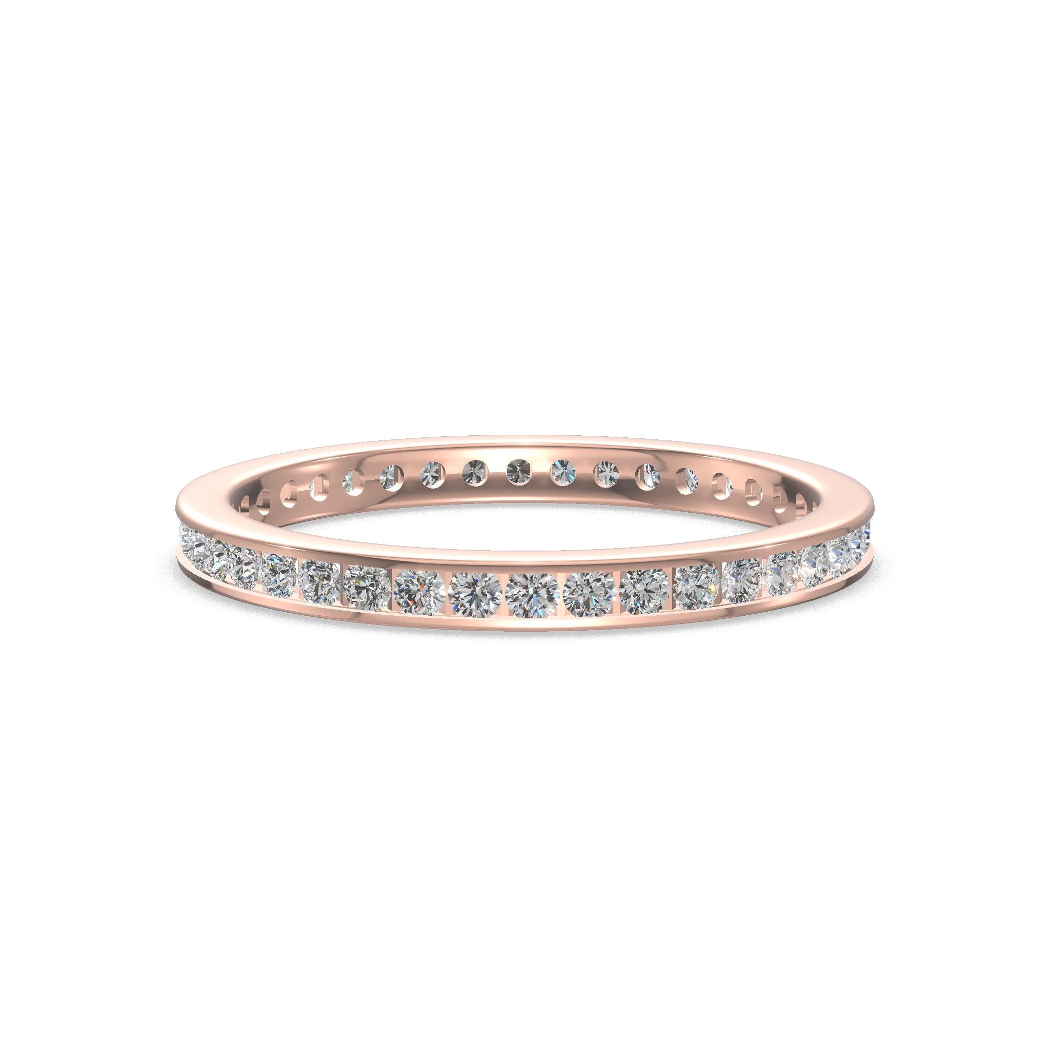 Elegant Eternity Diamond Band Gold