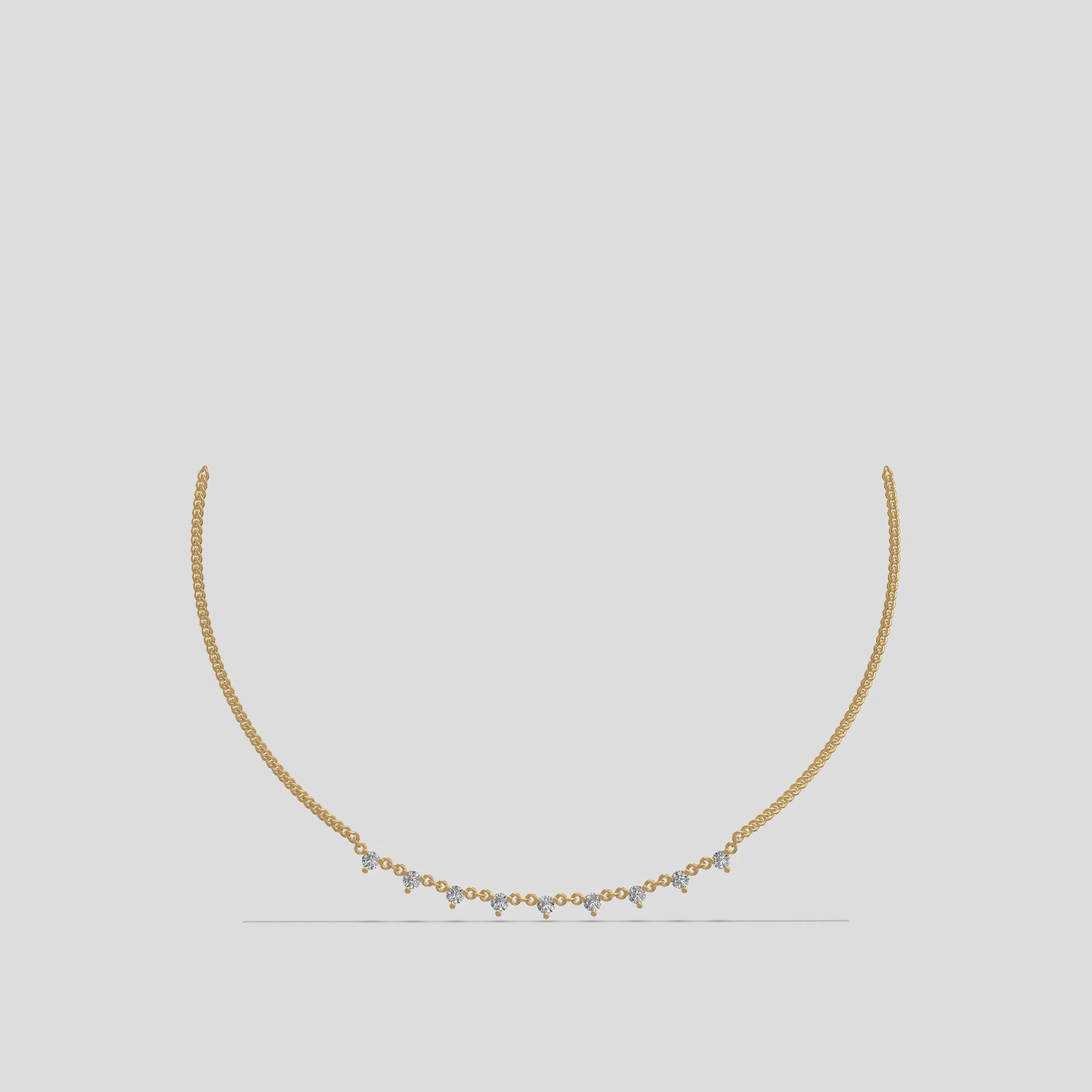 StellaLink – Clustered Spark Necklace Gold