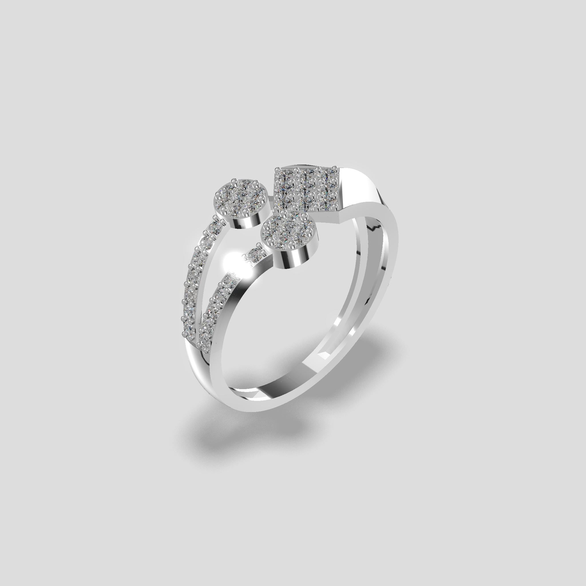 Divine Bloom Diamond Ring Gold