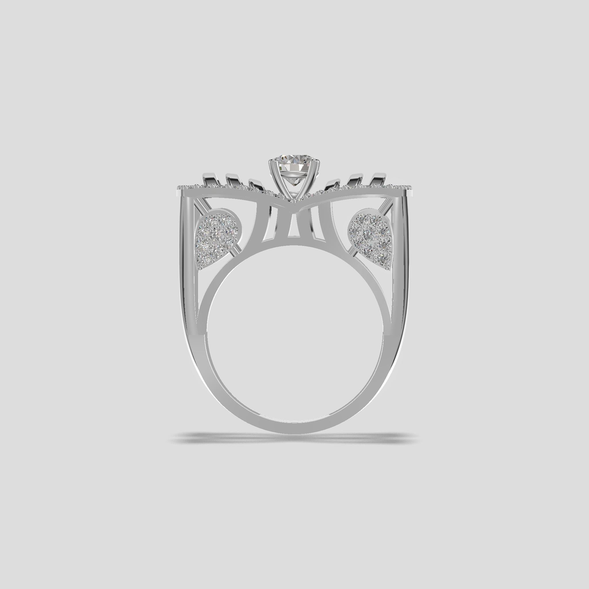 Regalia Bow Diamond Ring Gold