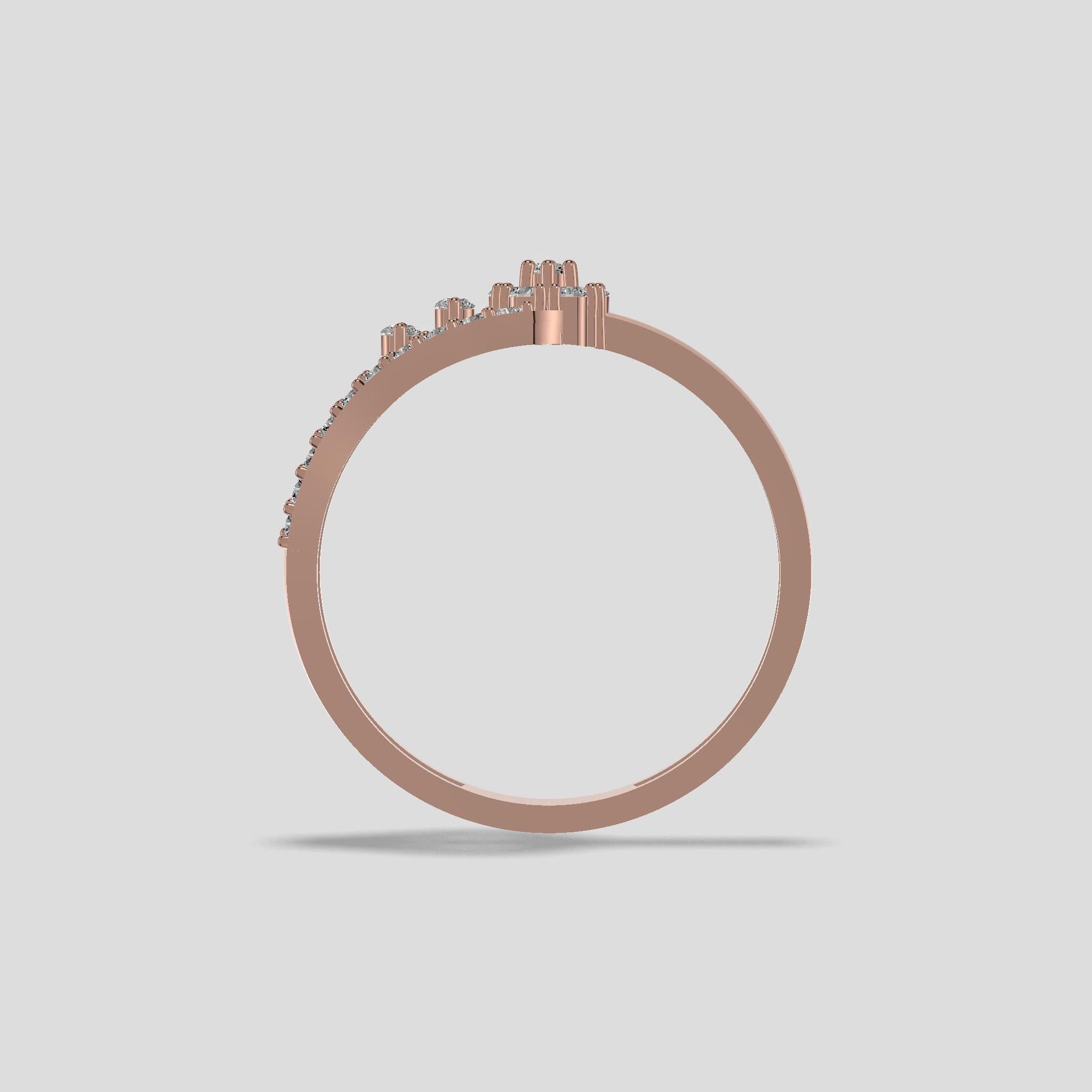 Teardrop Radiance Diamond Ring Gold