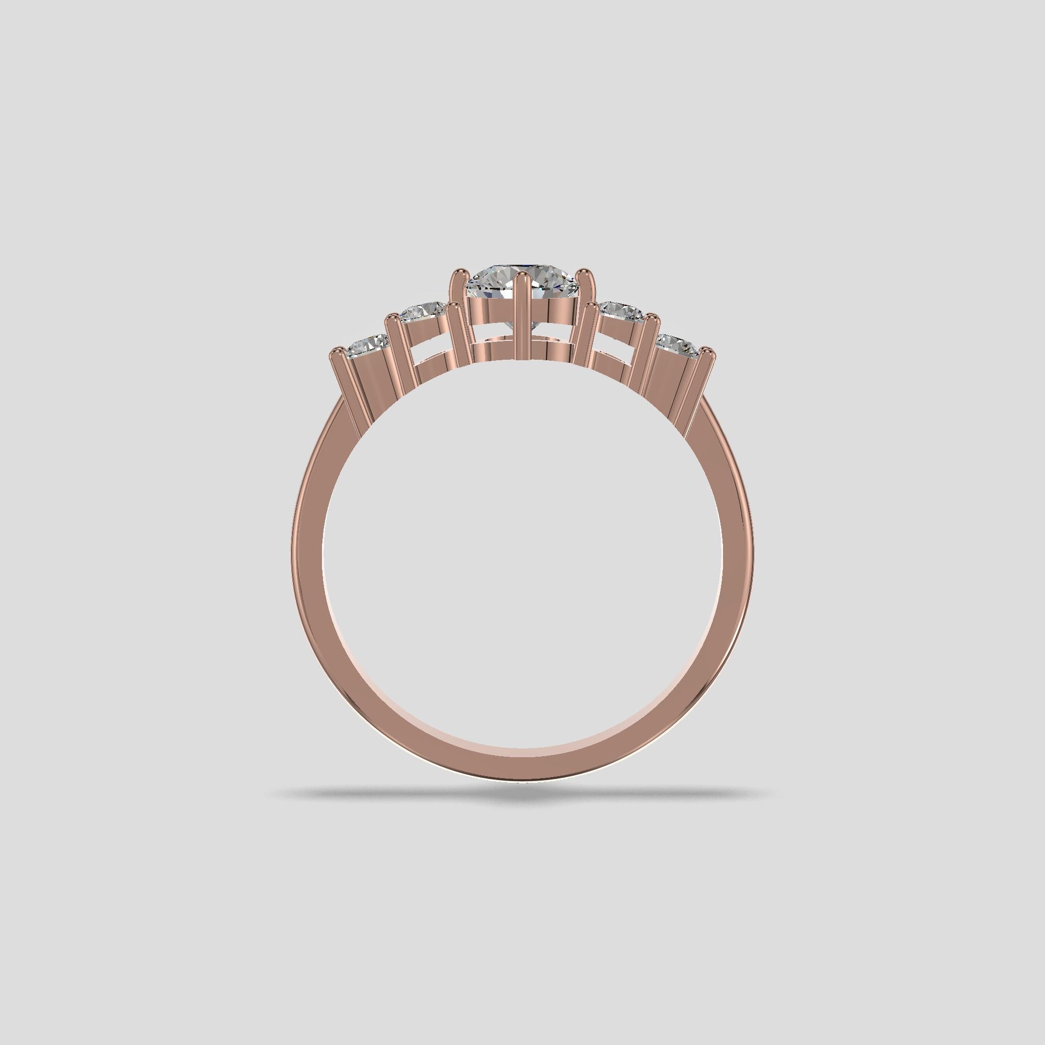 Celeste Harmony Diamond Ring Gold