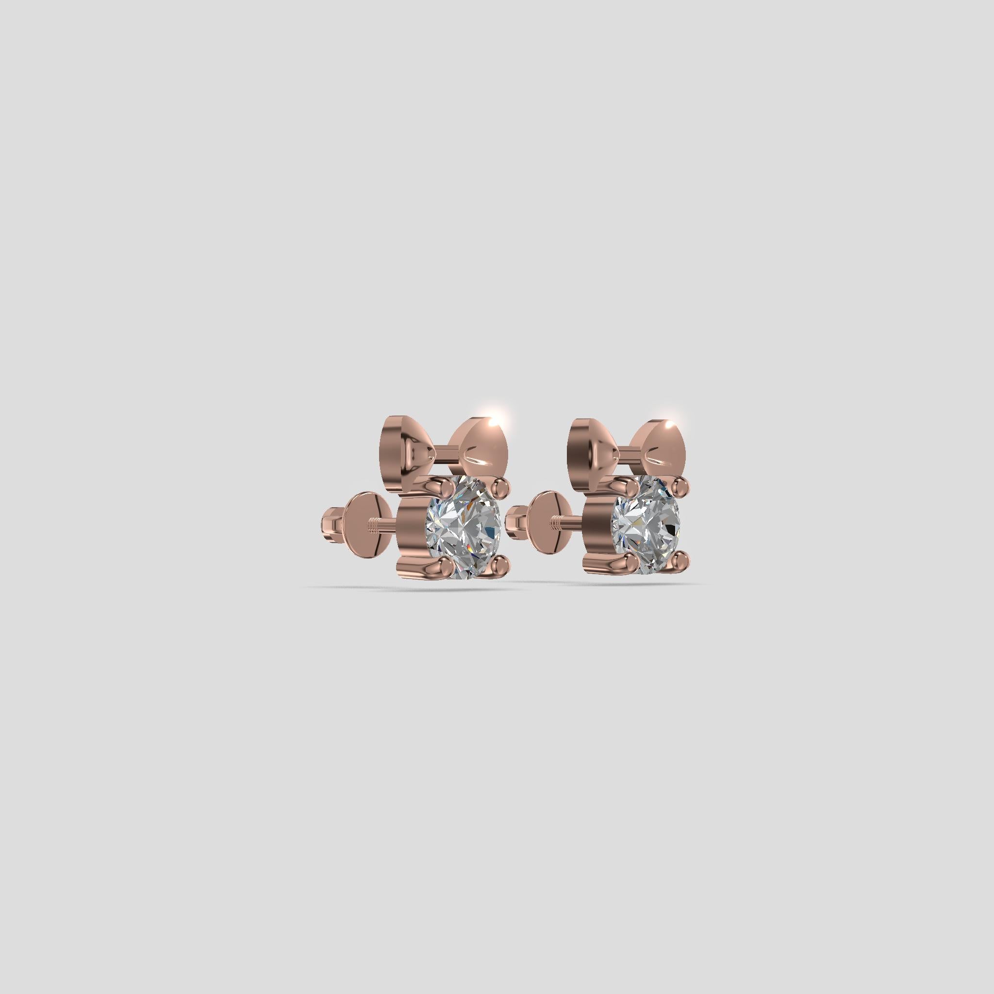 Studs With Bow AT Gold