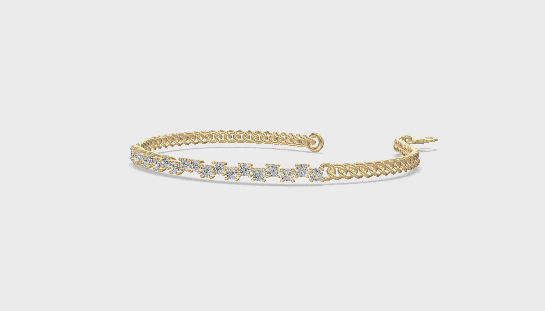 Classic Sparkle Tennis Bracelet Gold