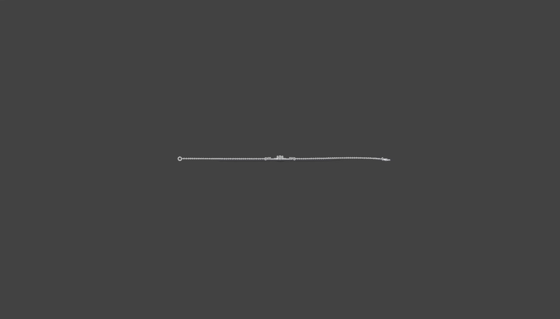 Solara Star Diamond Bracelet Silver