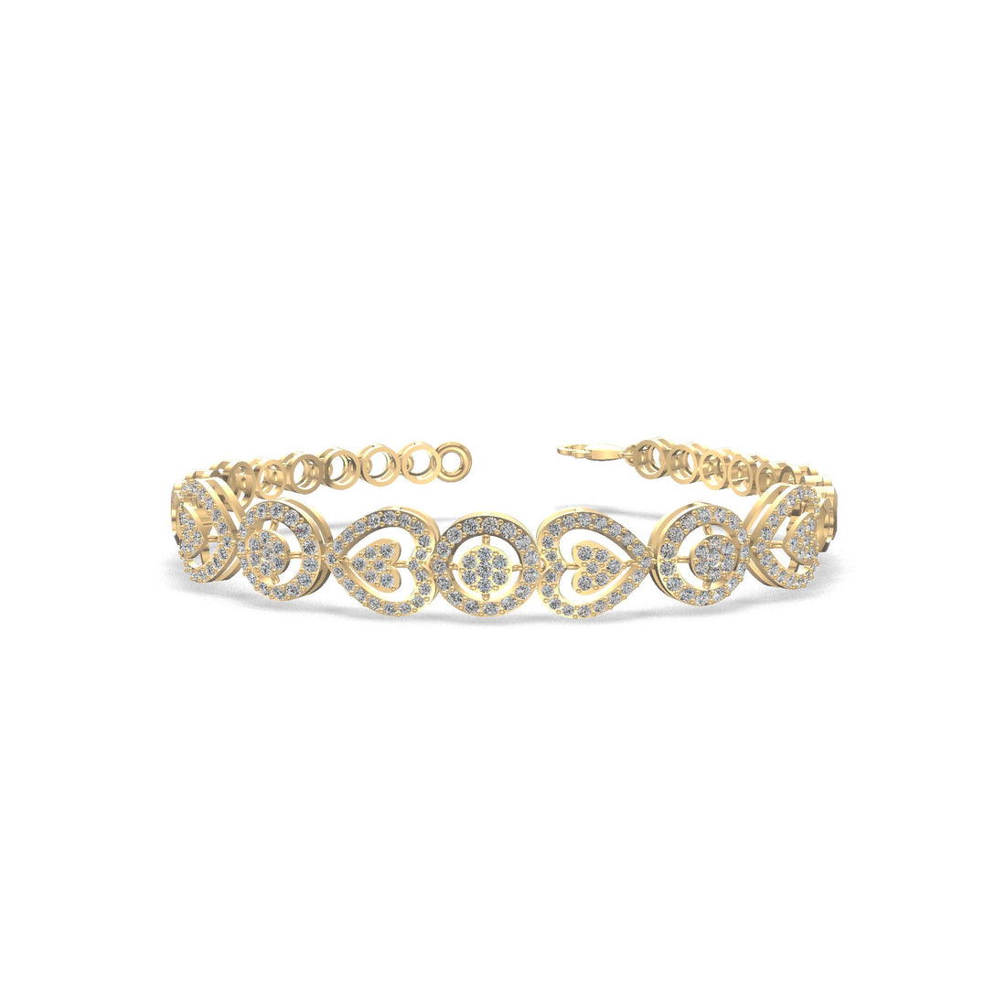 Hearts of Harmony Diamond Bracelet Gold