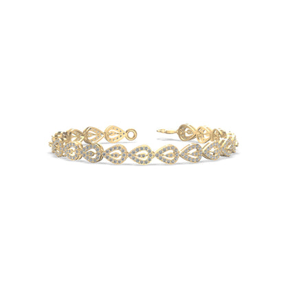 Tear of Elegance Diamond Bracelet Gold