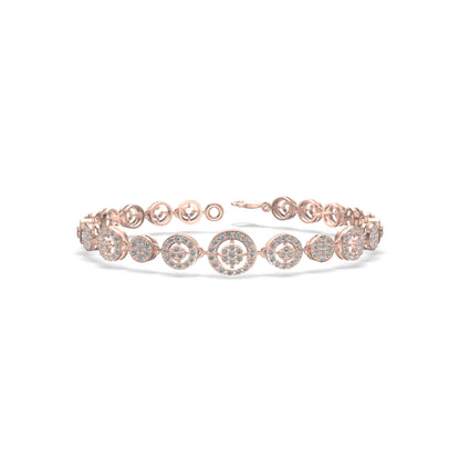 Rosé Radiance Diamond Bracelet Gold