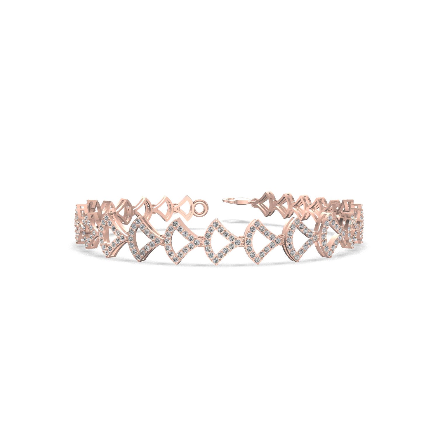 Crowned Grace Diamond Bracelet Gold