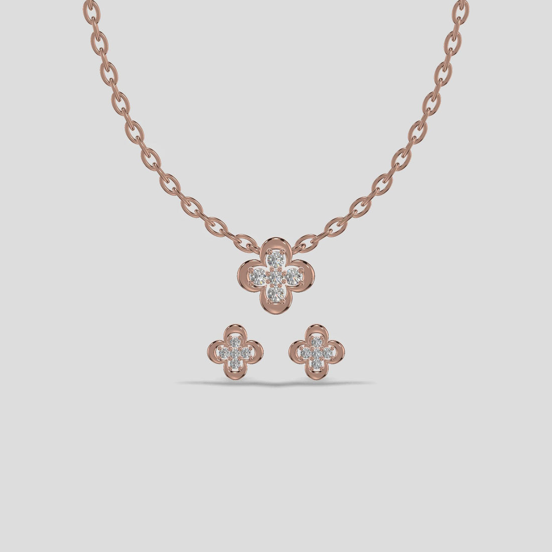 Blossom Radiance Chain Set Gold