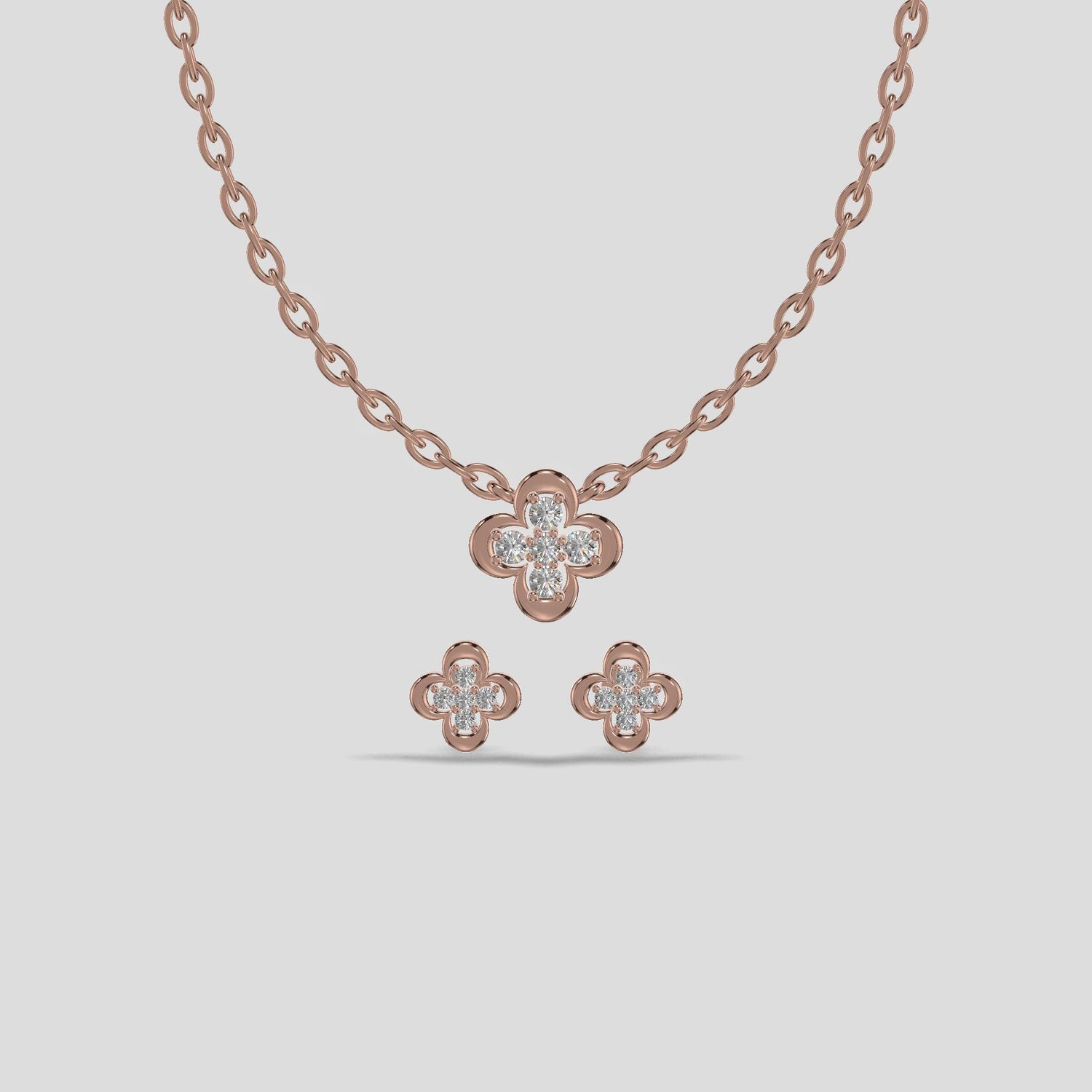 Blossom Radiance Chain Set Gold