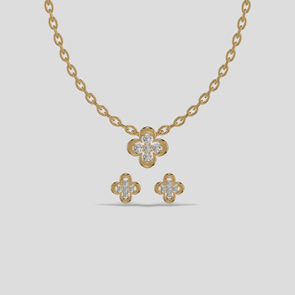 Blossom Radiance Chain Set Gold