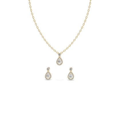 Lumina Teardrop Chain Set Trio Gold