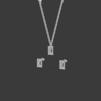 Tri-Node Architectural Chain Set Silver