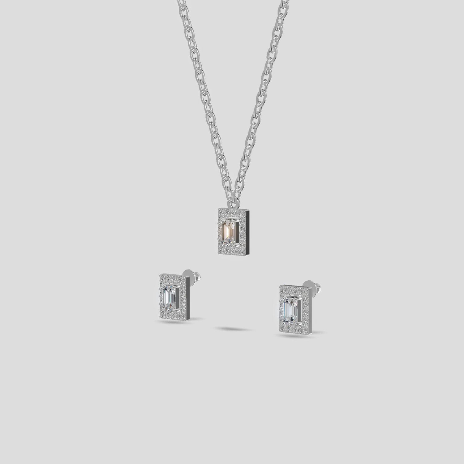 Tri-Node Architectural Chain Set Silver