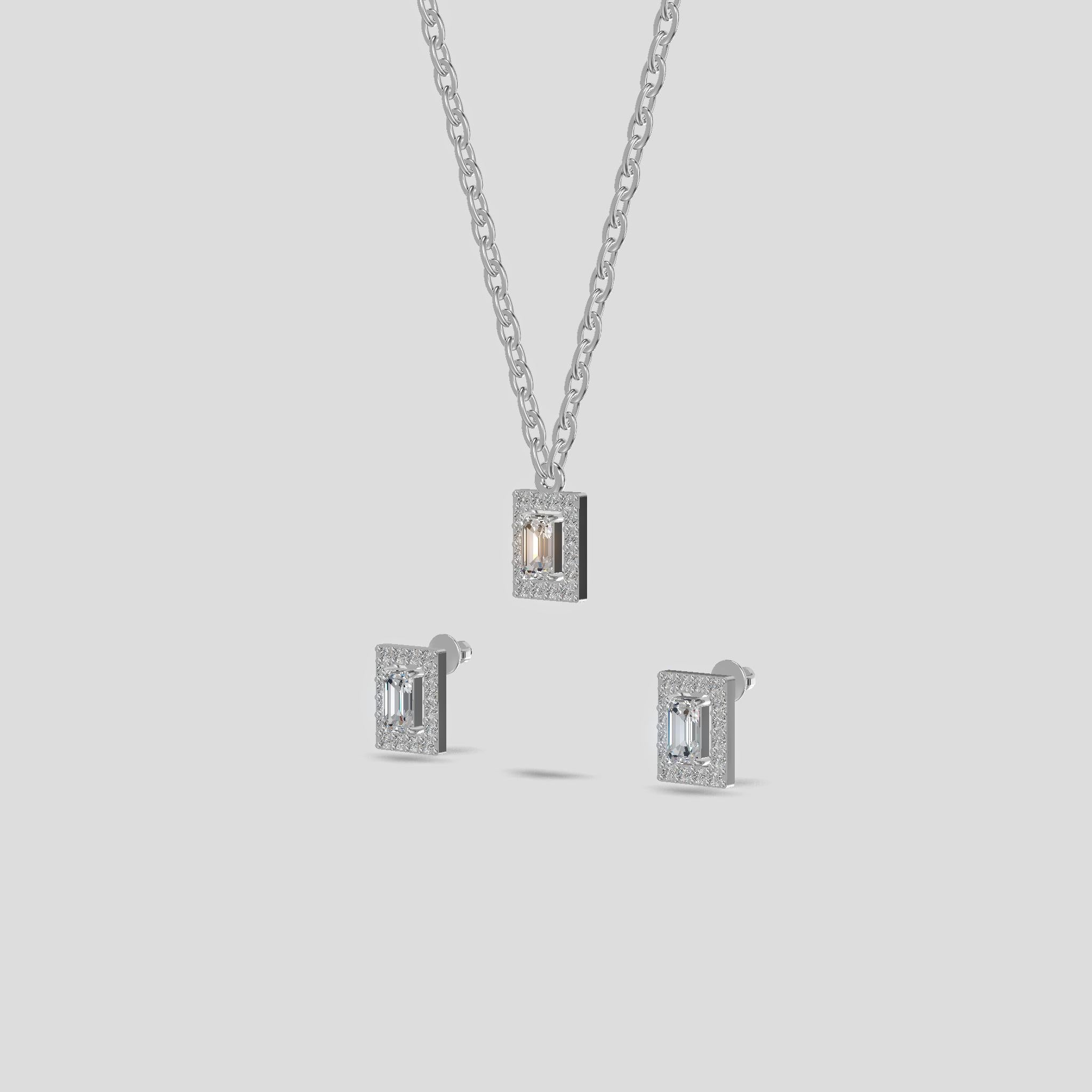 Tri-Node Architectural Chain Set Silver