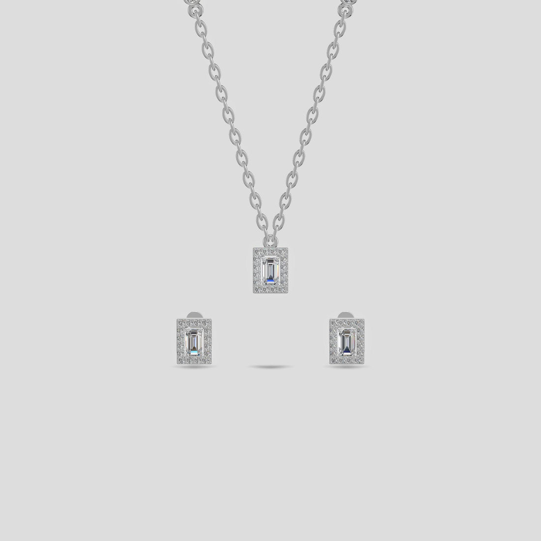 Tri-Node Architectural Chain Set Silver