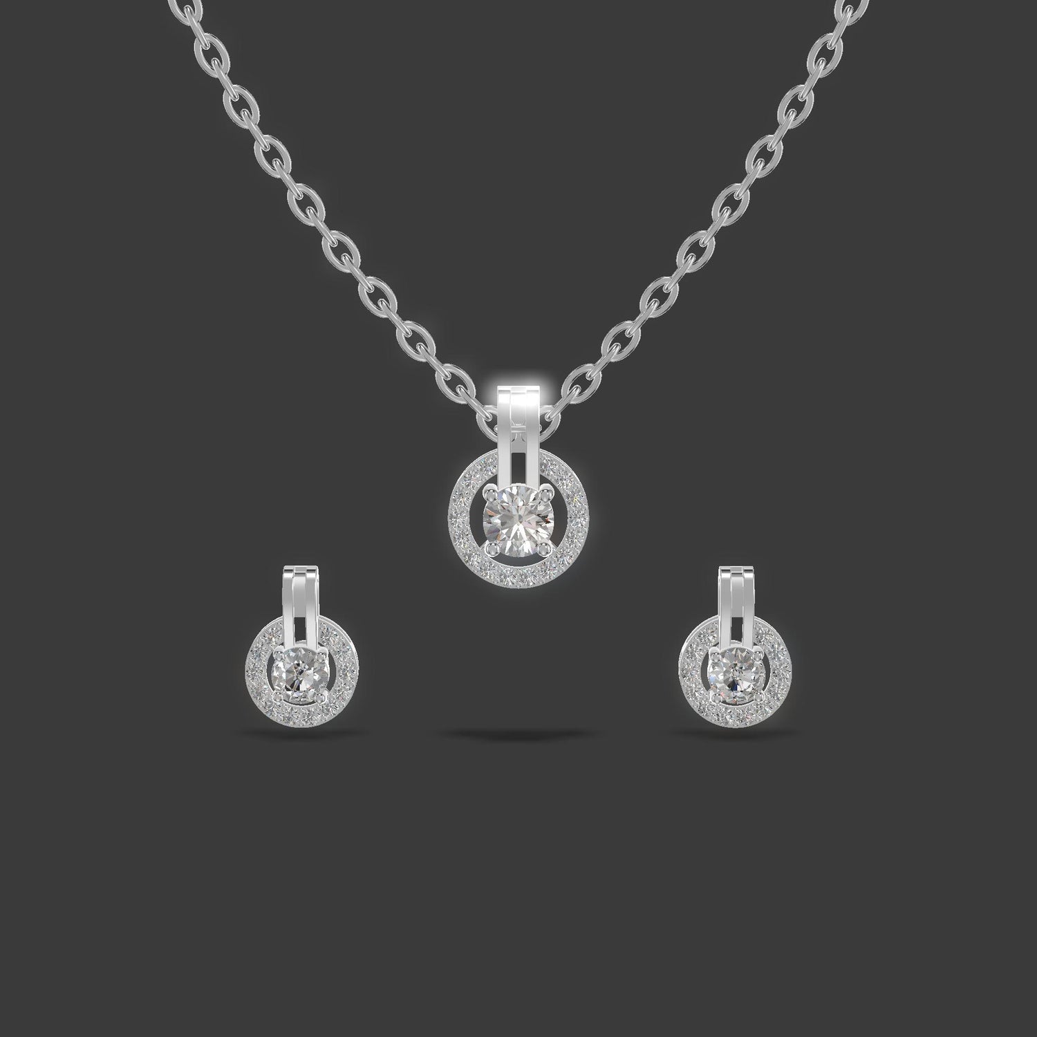 Celestial Halo Chain Set Platinum