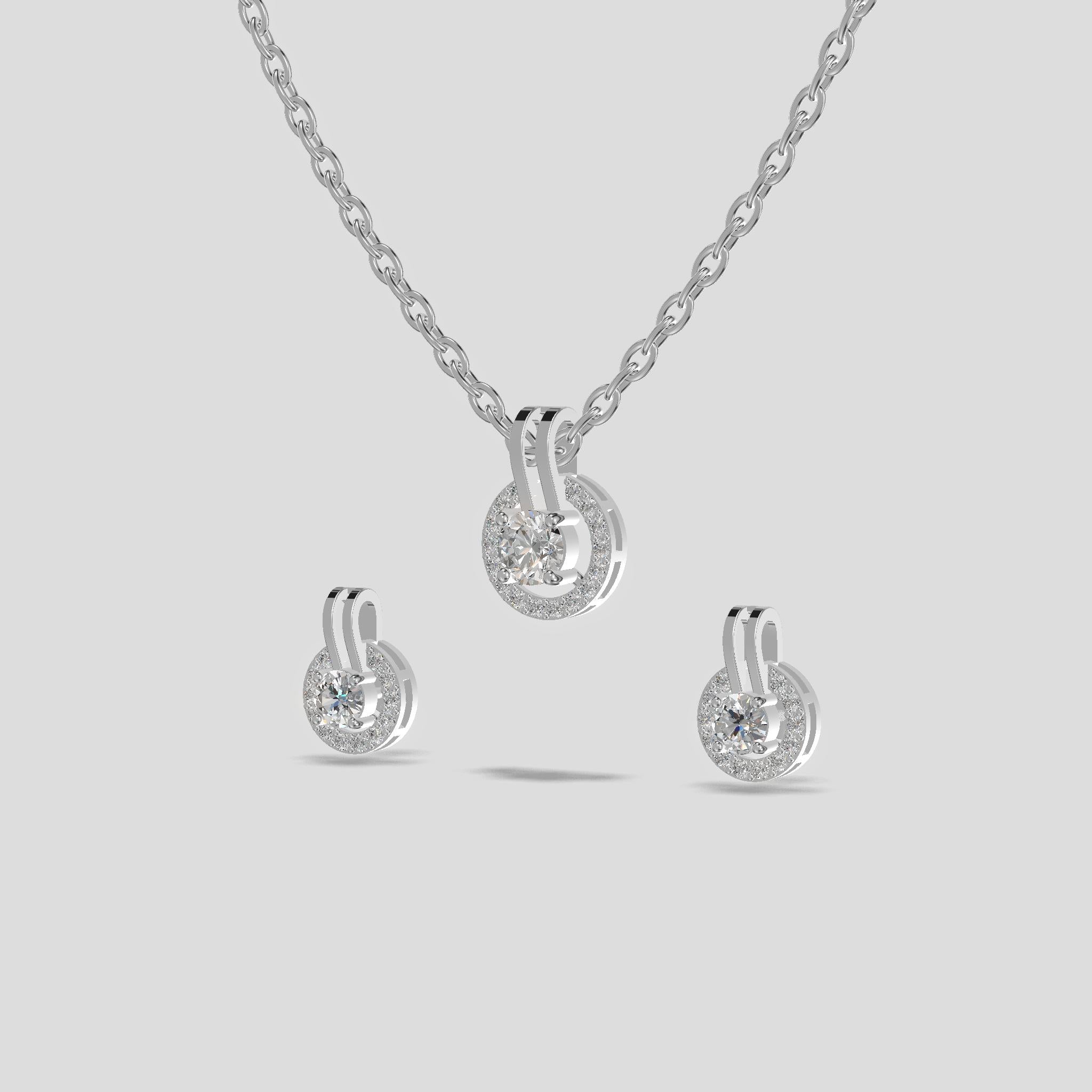 Celestial Halo Chain Set Silver
