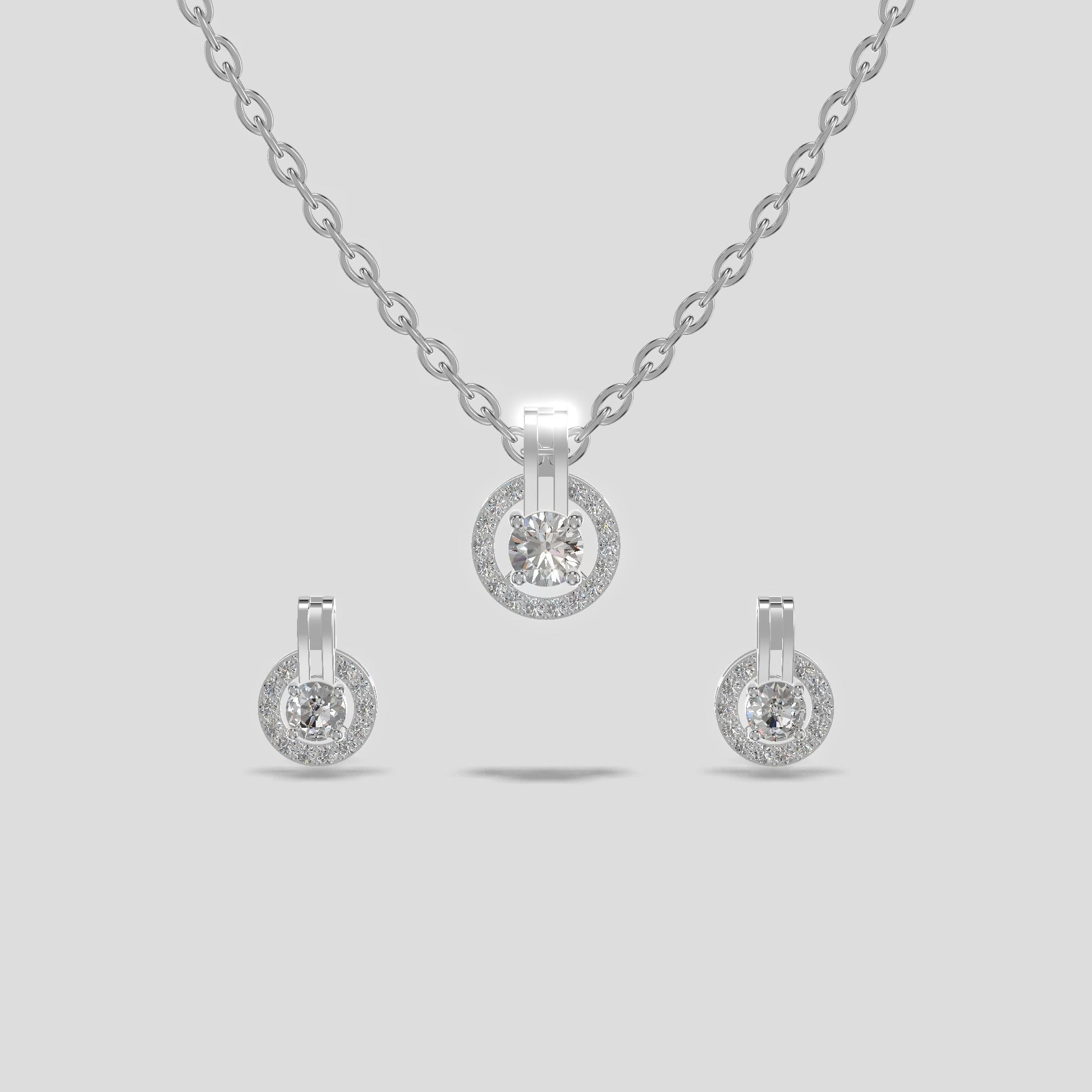 Celestial Halo Chain Set Silver