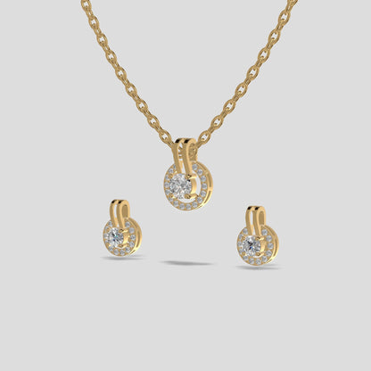 Celestial Halo Chain Set Gold