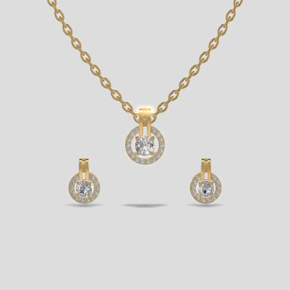Celestial Halo Chain Set Gold