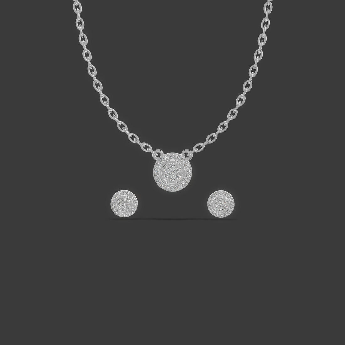 Elysian Harmony Trifecta Necklace Silver