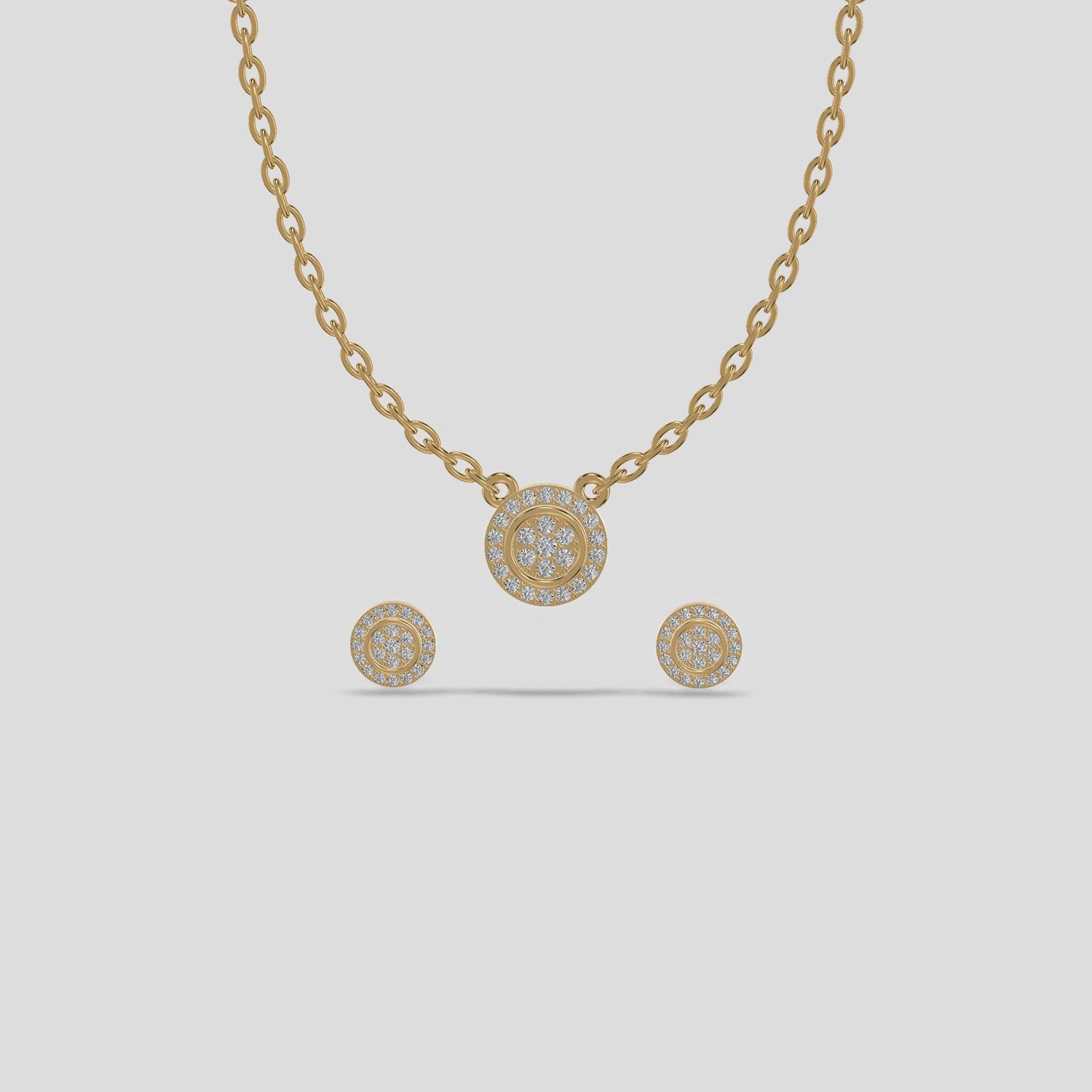 Elysian Harmony Trifecta Necklace Gold