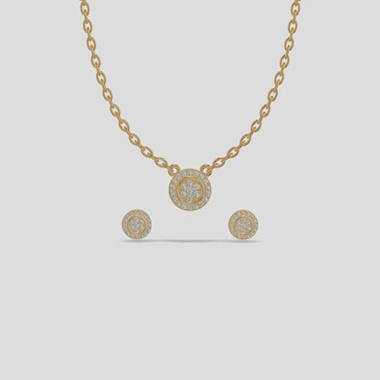 Elysian Harmony Trifecta Necklace Gold