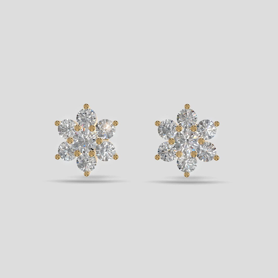 Blossom Cluster Earrings Gold