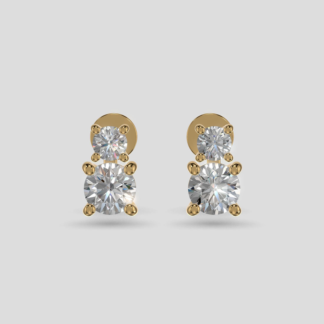 Elegant Cascade Earrings Gold
