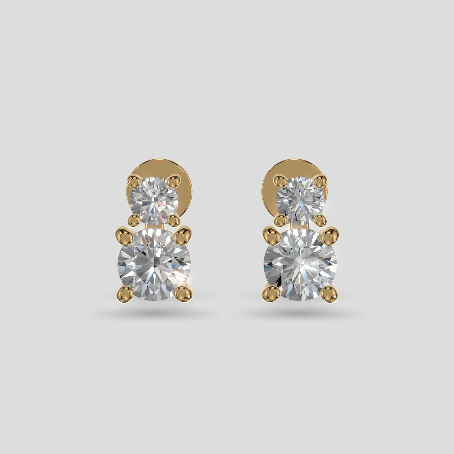 Elegant Cascade Earrings Gold