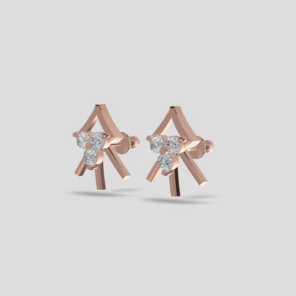 Radiant Blossom Earrings Gold