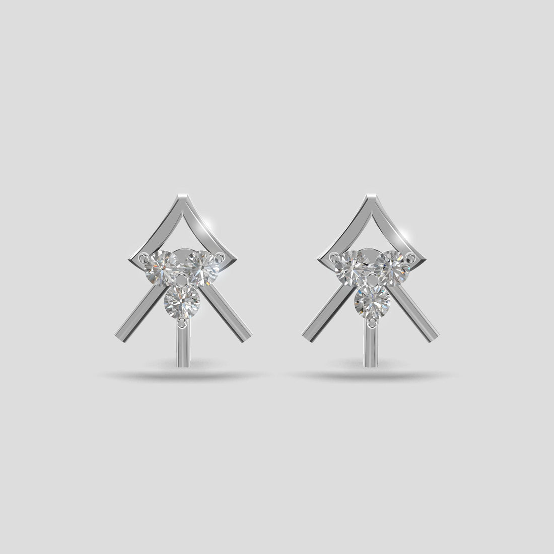 Radiant Blossom Earrings Silver