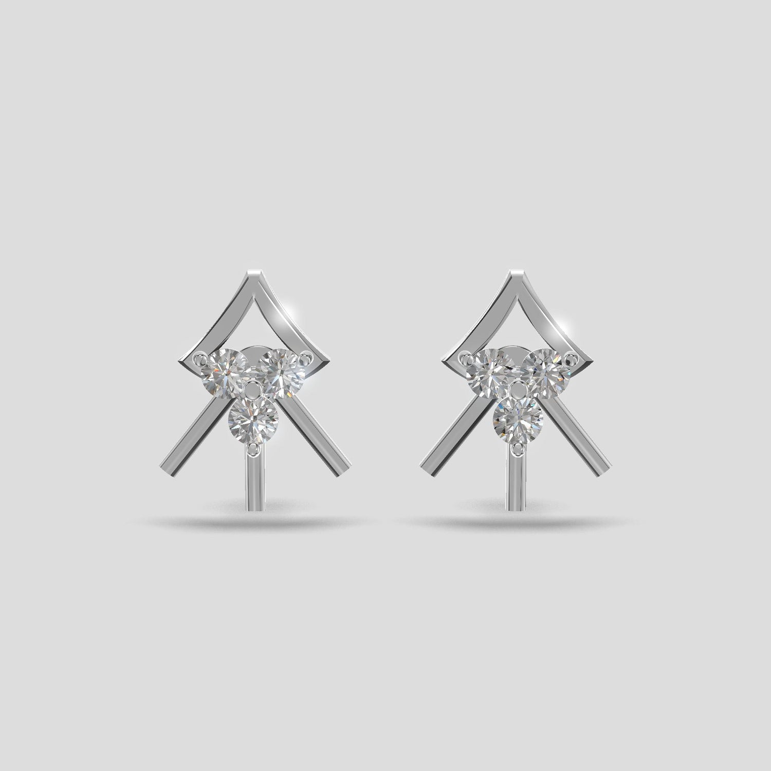 Radiant Blossom Earrings Silver