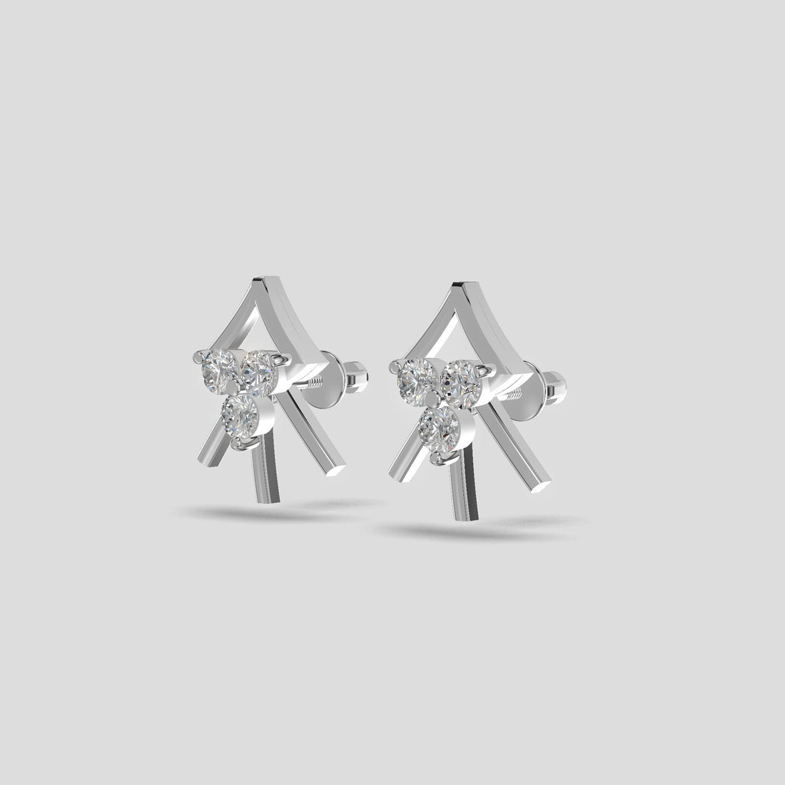 Radiant Blossom Earrings Silver