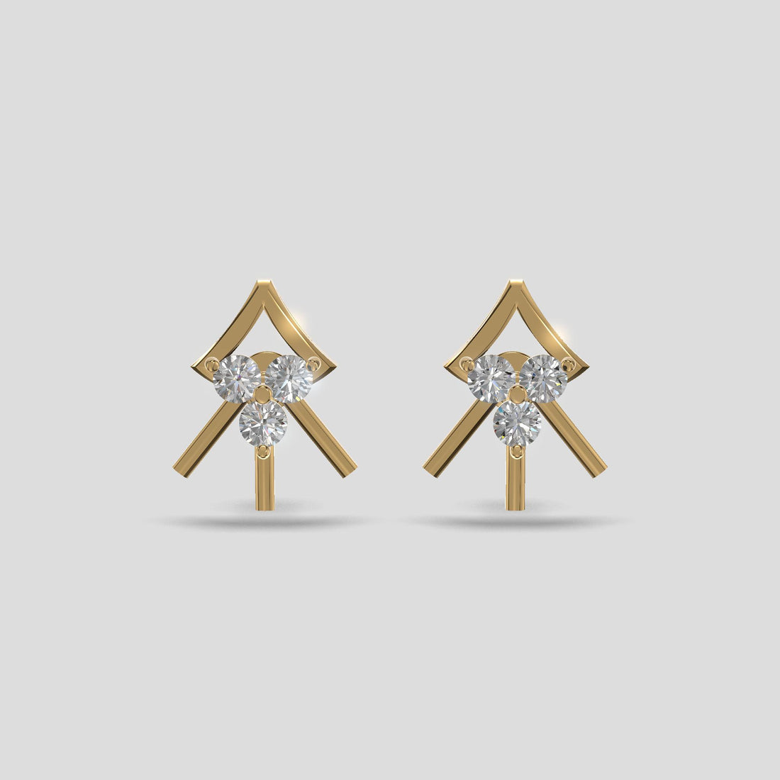 Radiant Blossom Earrings Gold