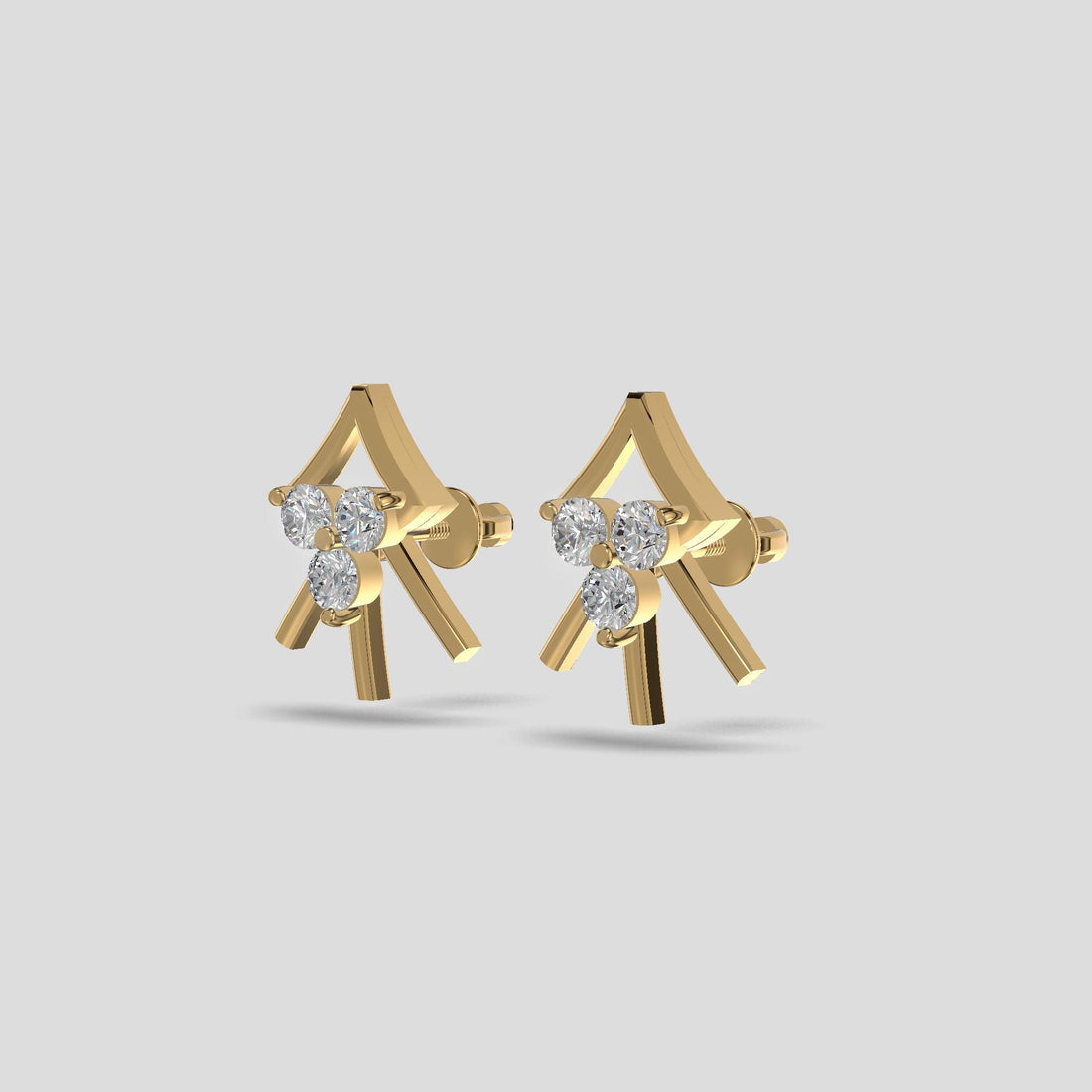 Radiant Blossom Earrings Gold