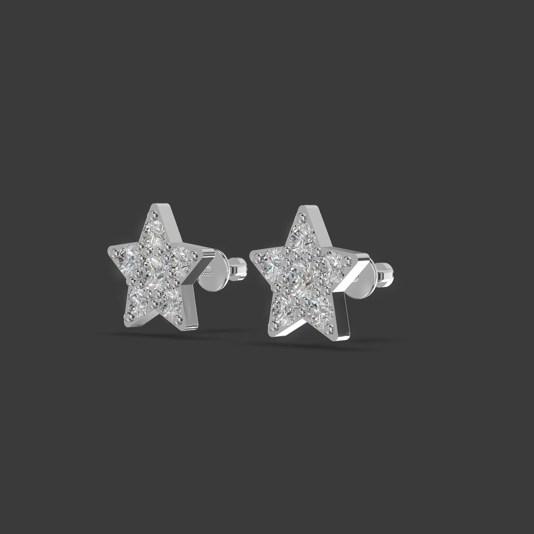 Radiant Starburst Earrings Silver