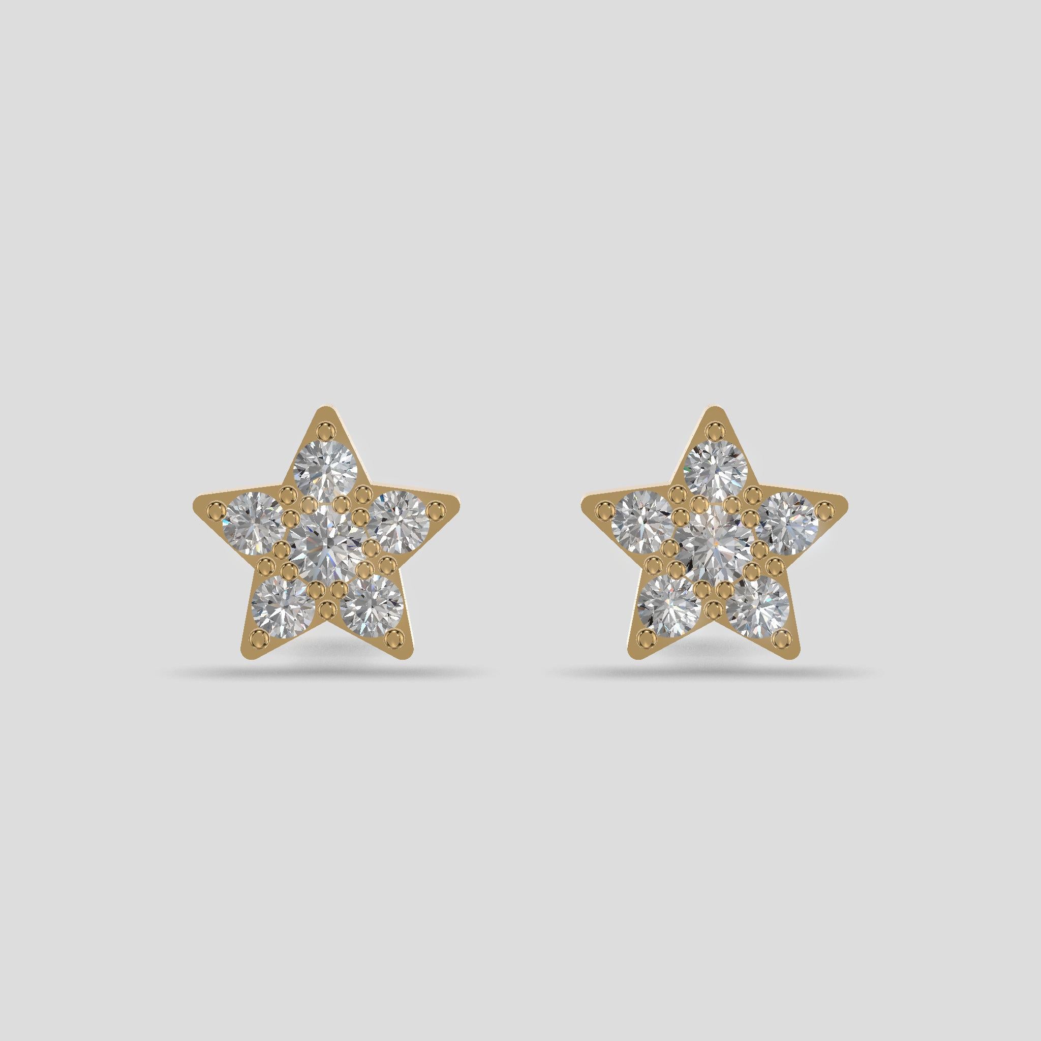 Radiant Starburst Earrings Gold