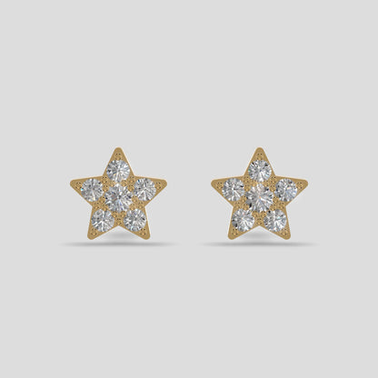 Radiant Starburst Earrings Gold